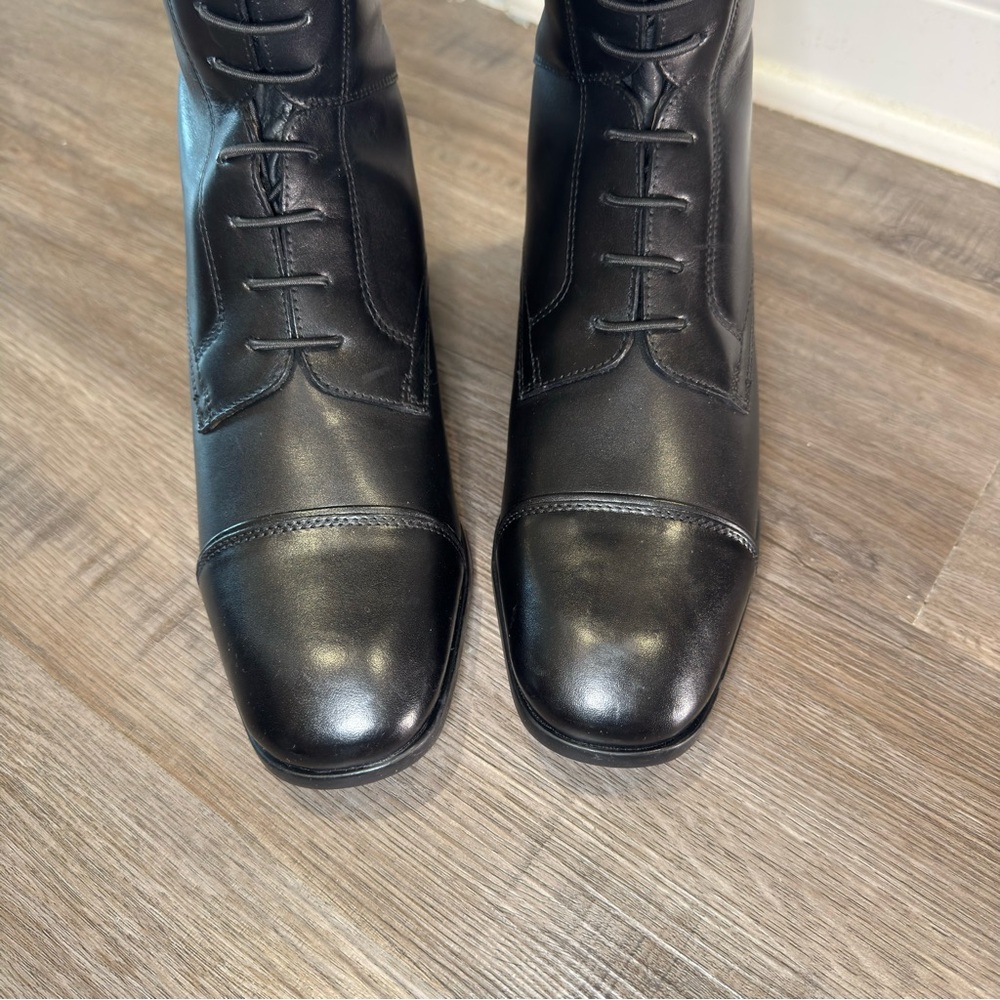 Ariat Palisade Field Tall Riding Black Leather Boots - Picture 7 of 16
